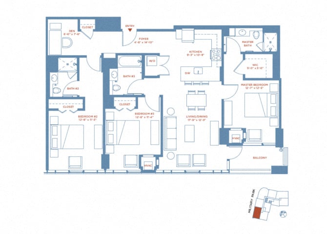 apartment PH2201 plan